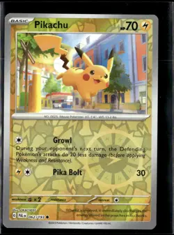 Pokemon Pikachu 062/193 Paldea Evolved Reverse Holo Common 4 Card Lot LP - Image 1