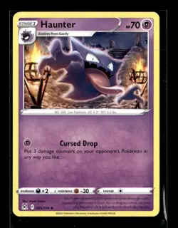 Pokemon Haunter 065/196 Lost Origin Non Holo Uncommon 5 Card Lot - Image 1