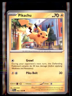 Pokemon Pikachu 062/193 Paldea Evolved Non Holo Common 4 Card Lot LP - Image 1