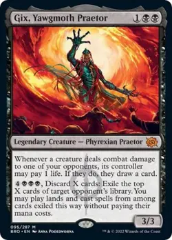 ~ Gix, Yawgmoth Praetor ~ LP ~ The Brothers' War ~ MTG ~ - Image 1
