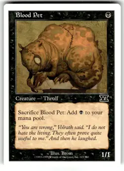 Blood Pet #115 Classic Sixth Edition MTG Near Mint Common - Image 1