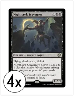 4x Nighthawk Scavenger, Lost Caverns of Ixalan Commander, Magic MTG NM - Image 1
