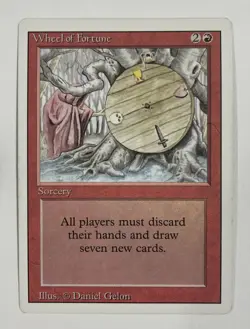 Wheel Of Fortune Revised LP Light Play MTG Magic The Gathering C-3 - Image 1