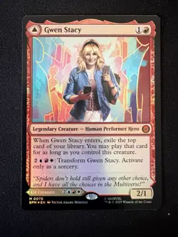 Magic The Gathering MTG Spider-man foil M 0078 GWEN STACY Ghost-Spider - Image 1