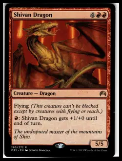 Magic Origins #285 Shivan Dragon - Image 1