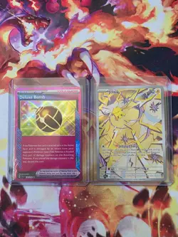 Pokemon Stellar Crown Lot X2 NM Joltik 150/142 Full Art IR Deluxe Bomb 134/142 - Image 1