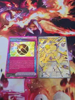 Pokemon Stellar Crown Lot X2 NM Joltik 150/142 Full Art IR Deluxe Bomb 134/142 - Image 3