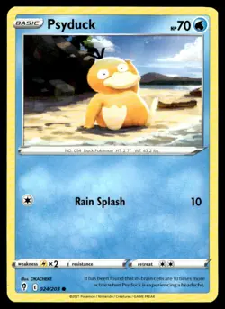 Psyduck SWSH07: Evolving Skies 024/203 MP Pokemon TCG | Buy10 Get10 Free - Image 1