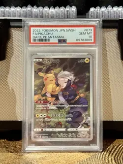 PSA 10 Pikachu CHR 073/071 Dark Phantasma S10a Pokemon TCG Card Japanese 2022 - Image 1