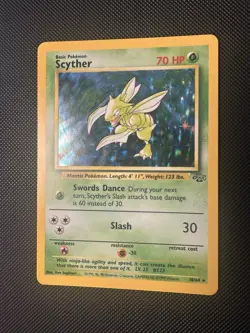Scyther Jungle 10/64 Holo Rare Vintage Pokemon TCG WOTC Near Mint NM+ - Image 2