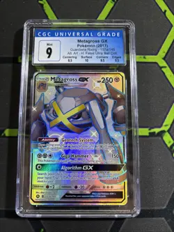 Pokemon Hidden Fates Ultra Ball Collection Metagross Cgc 9 - Image 1