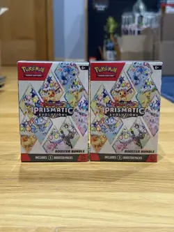 Pokemon Prismatic Evolutions Booster Bundle, Lot of 2, Brand New, Sealed - Image 1