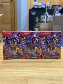 Pokemon Destined Rivals Booster Bundle, Lot of 3, Brand New, Sealed, Ships Fast - Image 1