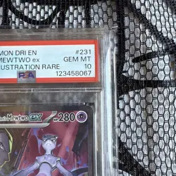 Pokemon Team Rocket's Mewtwo ex Destined Rivals SIR 231/182 PSA 10 Gem Mint TCG - Image 3