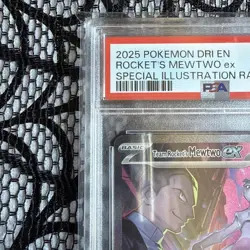 Pokemon Team Rocket's Mewtwo ex Destined Rivals SIR 231/182 PSA 10 Gem Mint TCG - Image 4