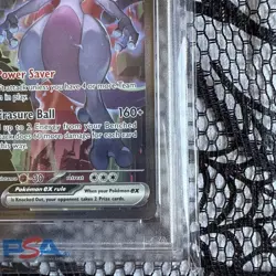 Pokemon Team Rocket's Mewtwo ex Destined Rivals SIR 231/182 PSA 10 Gem Mint TCG - Image 5