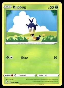 Blipbug SWSH11: Lost Origin 018/196 MP Pokemon TCG | Buy 10 Get 10 Free - Image 1