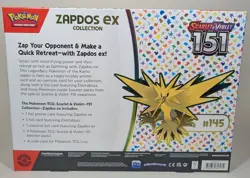 Pokemon TCG SV: Scarlet & Violet 151 Zapdos ex Collection Box | Sealed | 4 Packs - Image 3
