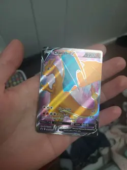 FULL ART Charizard V ULTRA RARE PROMO Pokemon SWSH050 Champion's Path Holo - Image 2