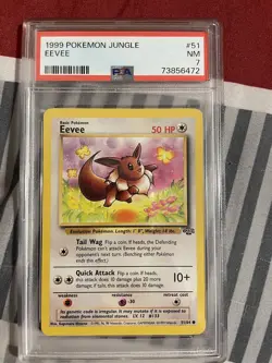 1999 Vintage Pokemon Jungle Set Eevee WOTC Unlimited PSA 7 - Image 1