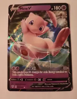 Pokemon TCG SWSH Darkness Ablaze Mew V 069/189 Ultra Rare Holo Pack Fresh NM! - Image 1
