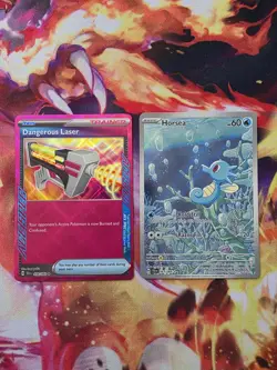 Pokemon Shrouded Fable Lot X2 NM Horsea 67/64 Full Art IR Dangerous Laser 58/64 - Image 2