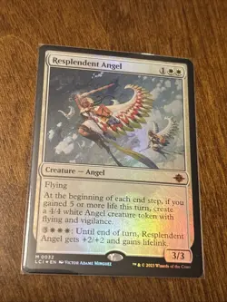 Resplendent Angel the Lost Caverns of Ixalan Foil Card Near Mint Condition - Image 1