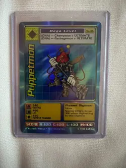 Digimon Digi Battle Card Puppetmon 1999 Bo-96 Series 2 - Image 1
