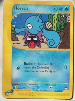 2002 Horsea # 84/147 Aquapolis Set Common Pokemon Collectible Card - Image 1