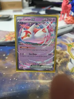 2024 Pokemon Surging Sparks #76 Latias ex DOUBLE RARE Holo Card Near Mint - Image 1