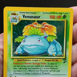 2000 Venusaur Base Set Series 2 Holo Rare 18/130 Pokemon Card Heavily Played - Image 5