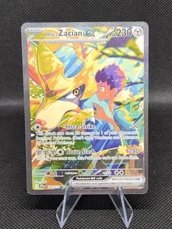 Hop's Zacian EX 186/159 Pokemon TCG Journey Together Full Art Card - Image 1