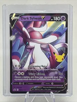 Dark Sylveon V SWSH134 SWSH: Sword & Shield Black Star Promo Cards Holo 2021 NM+ - Image 1