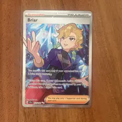 Pokemon TCG Briar Full Art Trainer Stellar Crown Ultra Rare Card 163/142 NM - Image 1