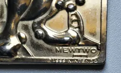 1999 Pokemon Mewtwo #150 Burger King 23K Gold Plated Card - Nintendo Promo - - Image 2