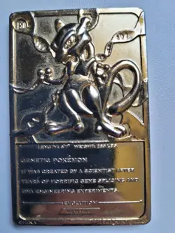 1999 Pokemon Mewtwo #150 Burger King 23K Gold Plated Card - Nintendo Promo - - Image 3