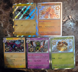 Pokemon TCG Card Lot of 5 baby Shiny cards from Paldean Fates - Image 1