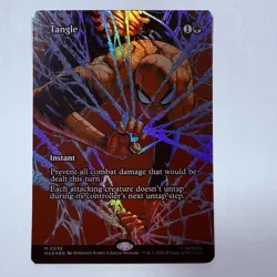 Magic The Gathering Mtg Foil Tangle Spider-Man Borderless Near Mint Mythic - Image 1