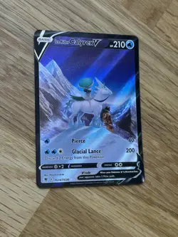 Pokemon Ice Rider Calyrex V SWSH10 Astral Radiance Trainer Gallery NMTG14/TG3 - Image 2