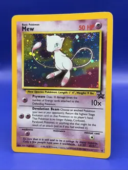 Pokemon Card Mew HOLO Black Star Promo #9 LP SWIRL - Image 2