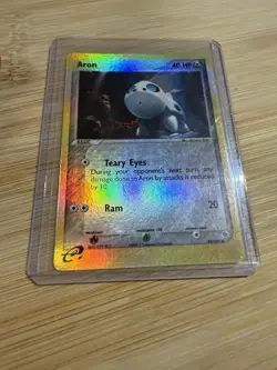 Pokemon Aron 49/109 Ruby and Sapphire Reverse Holo LP/MP - Image 2