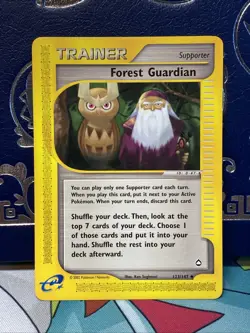 Pokemon - Forest Guardian - 123/147 - Uncommon - Aquapolis - NM - Image 1