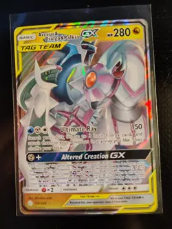 POKEMON TCG Arceus & Dialga & Palkia GX 156/236 Cosmic Eclipse Full Art - NM - Image 1