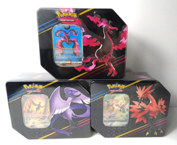 Pokemon Crown Zenith Moltres Articuno Zapdos TCG Tin Set of 3 New Sealed *Read - Image 1
