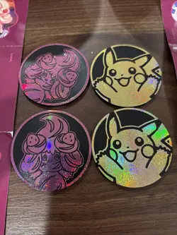 Pokemon 2025 Holiday Calendar Promo Items--Pokeballs, Stickers, Coins LOT - Image 5