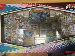 PRISMATIC EVOLUTIONS Lucario EX & Tyranitar EX Pokemon Collection Box Sam’s Club - Image 2