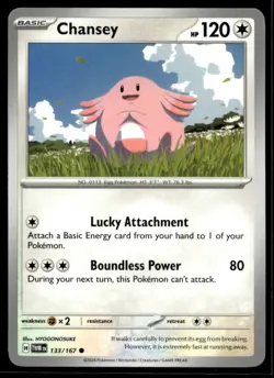 Chansey SV06: Twilight Masquerade 133/167 LP Pokemon TCG | Buy10 Get10 Free - Image 1
