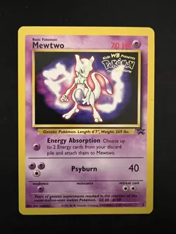 Pokemon TCG Mewtwo (Movie Promo) 03/53 Wotc Promo Regular - Image 1