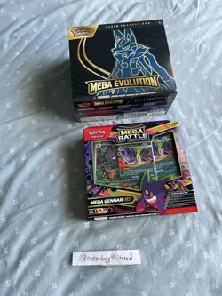 Pokemon Mega Evolution Lucario ETB w/ Mega Gengar ex Mega Battle Deck Haunter - Image 1