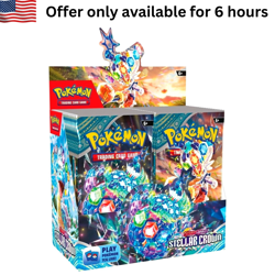6 Cases Pokemon TCG Stellar Crown Booster Box Factory Sealed Brand New 6x - Image 1